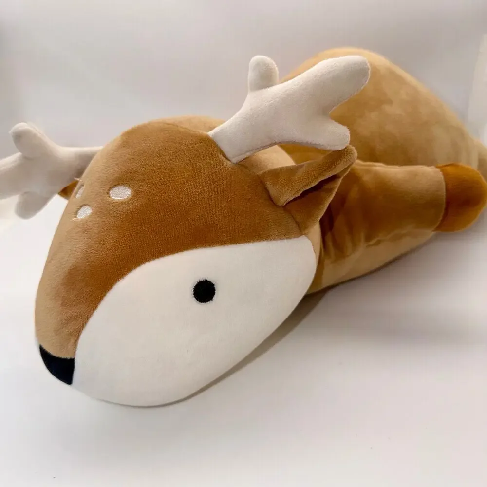 Pillowfort Brown Deer Weighted Plush Throw Pillow 20” Kids Sensory - Picture 2 of 4